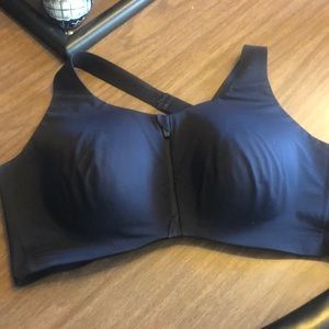 Knix Front zip Catalyst sports bra black
